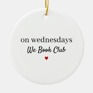 Buchclub, Lustiges Geschenk für eine Lesegruppe  Keramik Ornament