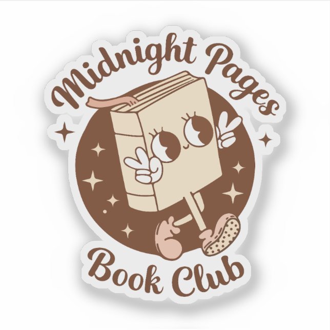 Buchclub midnight pages aufkleber (Vorderseite)