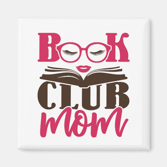 Buchclub-Mutter Magnet (Vorne)