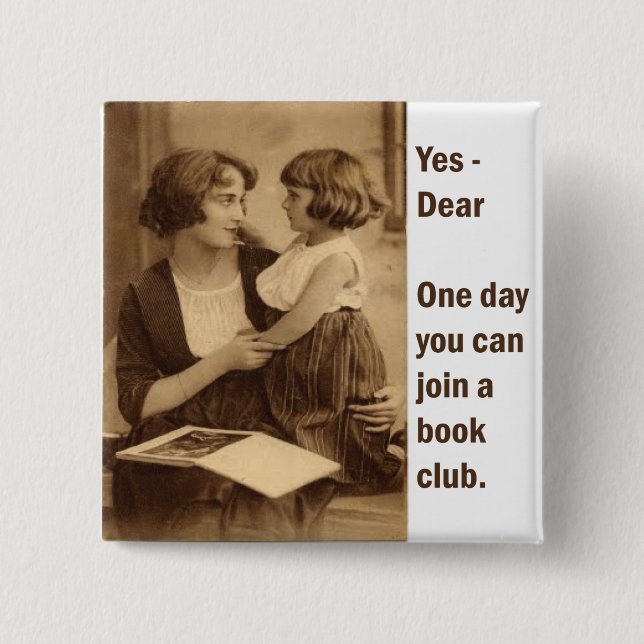 Buchclub Mutter und Tochter Button (Vorderseite)