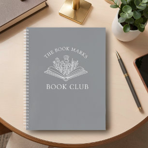 Buchclub-Name Personalisiertes Spiralnotizbuch  Notizbuch
