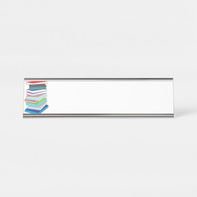 Buchclub Schreibtischnamensplakette (Vorderseite )