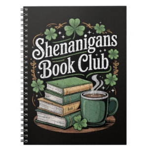 Buchclub St. Patricks Day Notizblock
