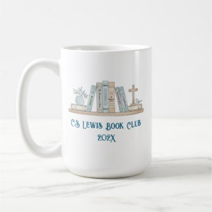 Buchclub-Wasserfarbbücher Blau Glücklich Anpassbar Kaffeetasse