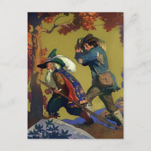Buchcover „Rip Van Winkle“ von NC Wyeth Postkarte