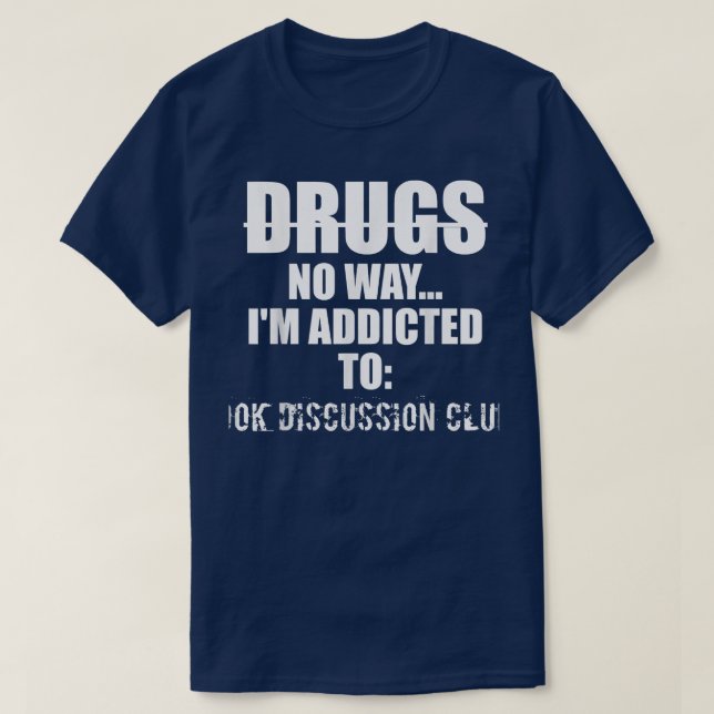 Buchdiskussionsklubs Funny T-Shirt (Design vorne)