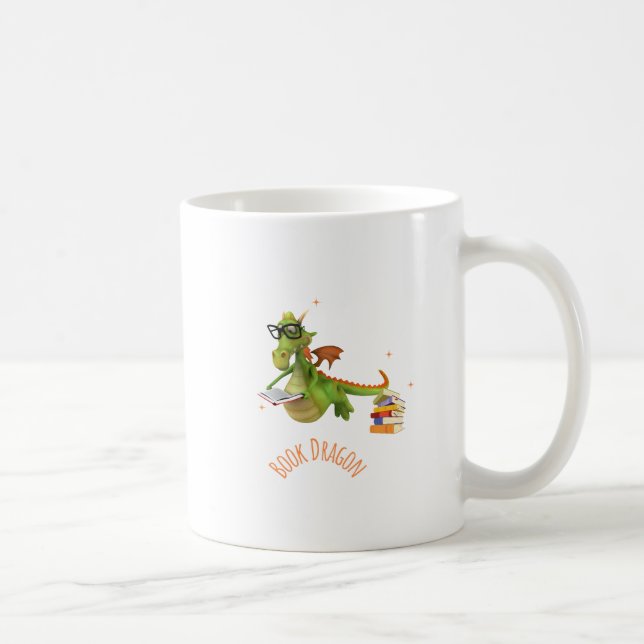Buchdrache Kaffeetasse (Rechts)