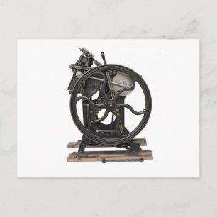 Buchdruckpresse von 1901 postkarte