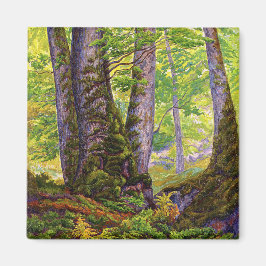 Buche Bäume im Wald (Wald) (Paul Ranson) Magnet