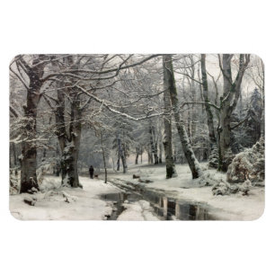 Buche Forest, Winter von Anders Andersen-Lundby Magnet