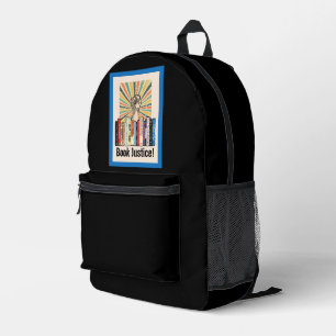Buche Gerechtigkeit! Bedruckter Rucksack