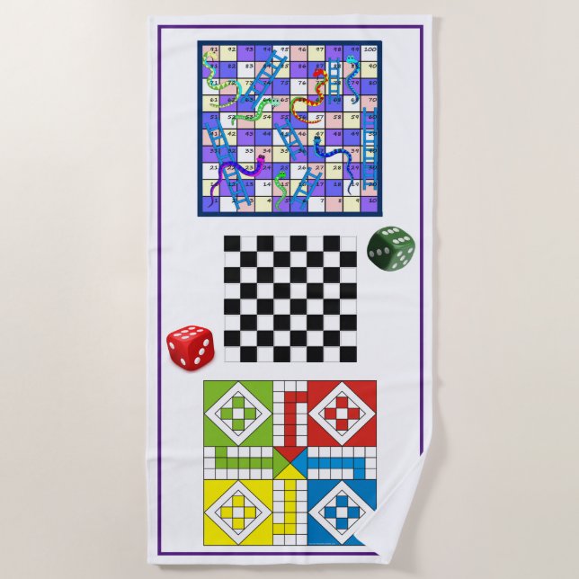 Buche Handtuch - Spaß im Sand - Gartenspiele (Vorderseite)