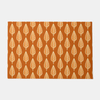 Buche Leaf Muster, Schatten von Mandarin Orange