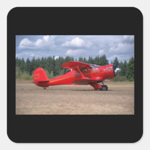 Buche, Staggerwing, Luftfahrt 1946_Classic Quadratischer Aufkleber