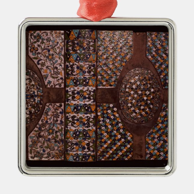 Bucheinband Silbernes Ornament (Vorne)