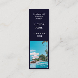 Buchen   Autor-Mini-Werbedesign Mini Visitenkarte