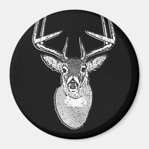 Buchen Sie bei Schwarz-weißen Schwanz Deer Classic Magnet