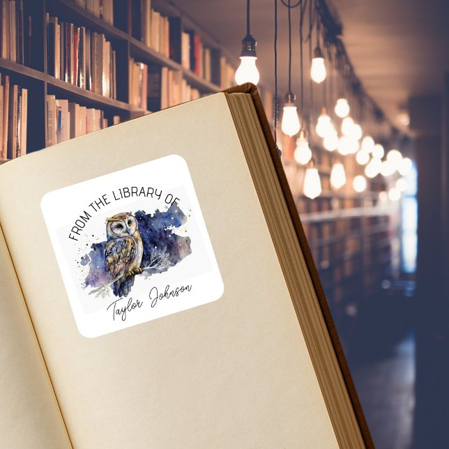 Buchen Sie Buchzeichen Sternenhimmel Himmelskuu Quadratischer Aufkleber (Von Creator hochgeladen)