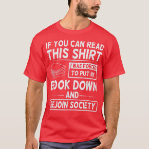 Buchen Sie das lustige Buch und die Neuheit der Ge T-Shirt