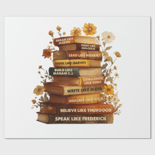 Buchen Sie den Black History Month Geschenkpapier