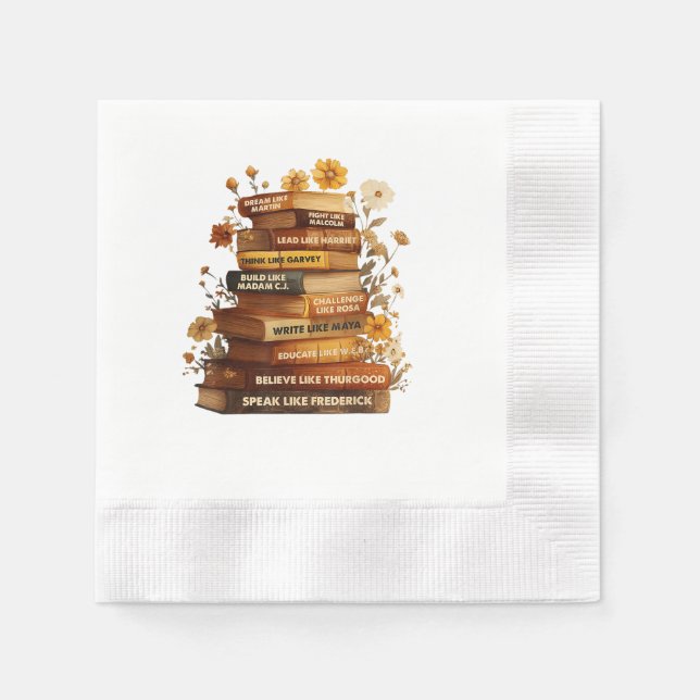 Buchen Sie den Black History Month Serviette (Vorderseite)