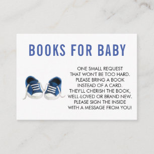 Buchen Sie ein Buch für Baby, Blue Sneakers Baby D Begleitkarte