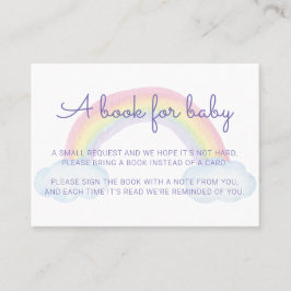 Buchen Sie für Baby Rainbow Baby Showbucher Visitenkarte