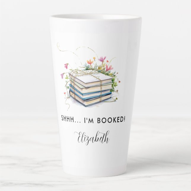 Buchen Sie Geschenke Wildblumen Funny Bookname Milchtasse (Vorderseite)