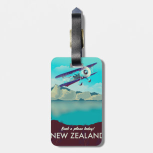 Buchen Sie heute ein Flugzeug! Neuseeland Gepäckanhänger