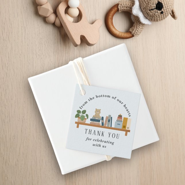 Buchen Sie Ihre Shelf Baby Dusche Light Blue Boy Geschenkanhänger (Von Creator hochgeladen)