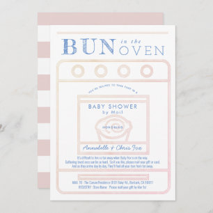 Buchen Sie im Oven Girl Pink Baby Shower by Mail Einladung