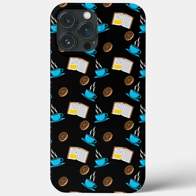 Buchen Sie Kaffee und Donut Cartoon Case-Mate iPhone Hülle (Rückseite)