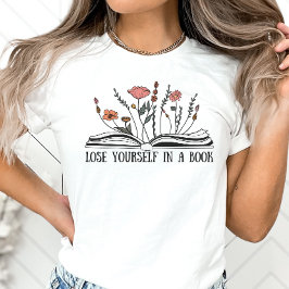 Buchen Sie liebes Shirt, verlieren Sie sich in ein T-Shirt