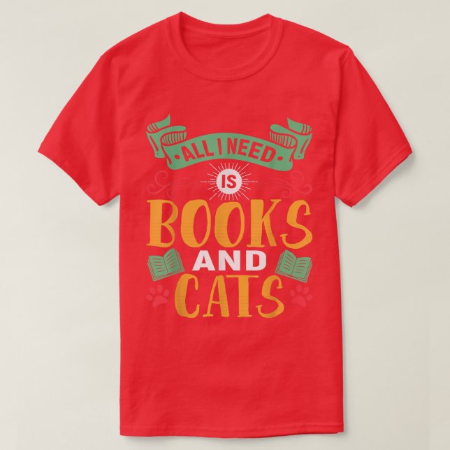 Buchen Sie Lover and Cat Lover Puebbuch Lesen Sie  T-Shirt (Design vorne)
