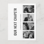 Buchen Sie Lover Foto Strip Lesezeichen B&W Einladungspostkarte<br><div class="desc">Retro Foto Lesezeichen Einladung - Diese Foto Strip Lesezeichen sind eine einzigartige Möglichkeit, Ihren besonderen Tag bekannt zu geben! Das Design ist ein wenig Retro, mit einem Nicken zum Foto-Stand, aber auch sehr modern und schlicht. Personalisieren Sie sie mit Ihren eigenen speziellen Fotos auf der Vorderseite und Datum und Details...</div>