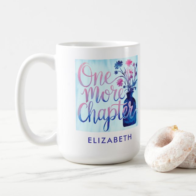 Buchen Sie Lover Gift Blue One more Kapitel Wildbl Kaffeetasse (Mit Donut)