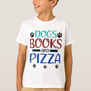 Buchen Sie Lover Hogs Bücher und Pizza Loader T-Shirt