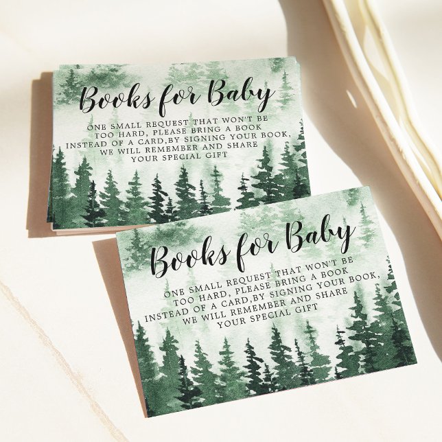 Buchen Sie Misty Forest Baby Dusche Begleitkarte (Von Creator hochgeladen)