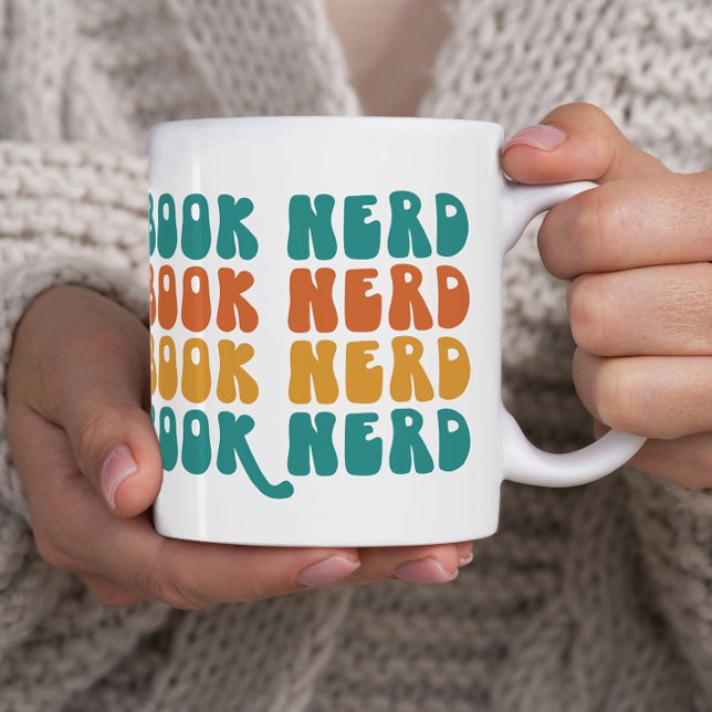 Buchen Sie Nerd Lover Geschenk Kaffeetasse (book nerd, book lover, literature major, love to read)