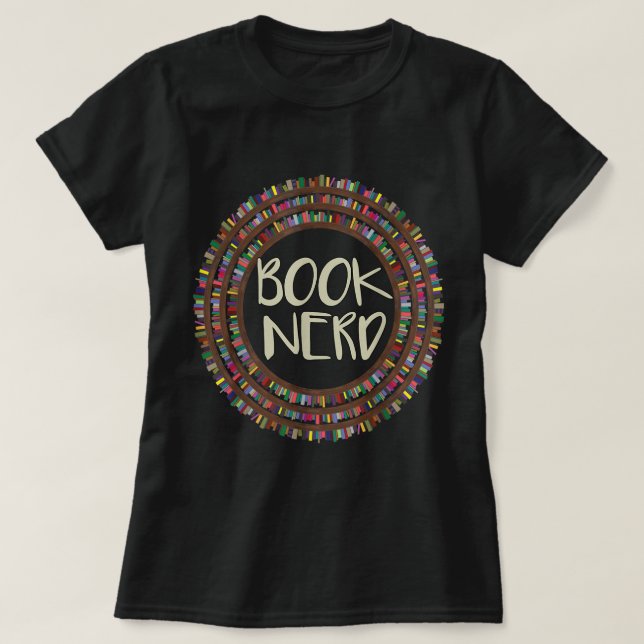 Buchen Sie Nerd T Shirt - Comic Buchen Sie Lover T (Design vorne)