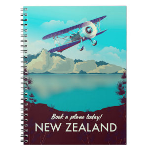 Buchen Sie noch heute ein Flugzeug! Neuseeland Notizblock