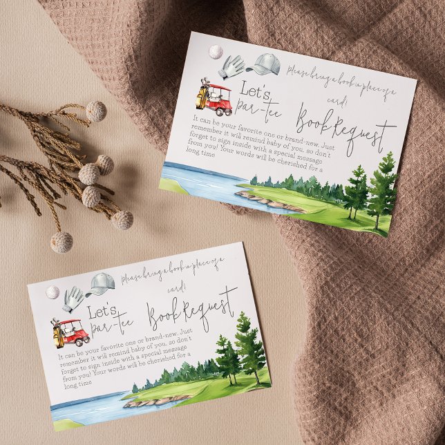 Buchen Sie Par T-Shirt Golf Baby Shower Sport Buch Begleitkarte (Von Creator hochgeladen)