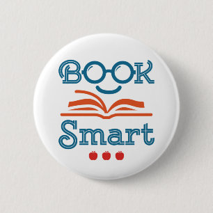 Buchen Sie Smart Funny Reading Lover Bookworm Button
