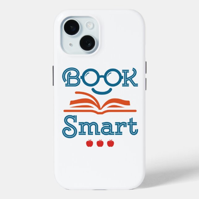 Buchen Sie Smart Funny Reading Lover Bookworm Case-Mate iPhone Hülle (Rückseite)