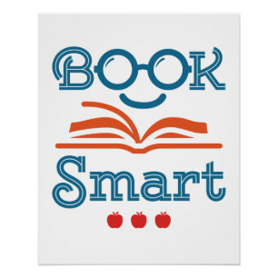 Buchen Sie Smart Funny Reading Lover Bookworm Poster
