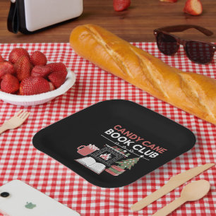 Buchen Sie Weihnachts Candy Cane Book Club Buchen Pappteller