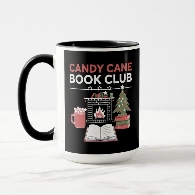 Buchen Sie Weihnachts Candy Cane Book Club Buchen Tasse (Links)