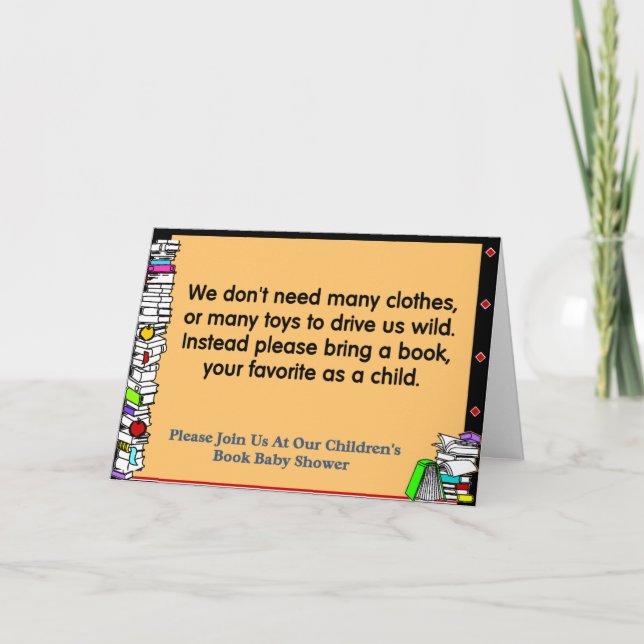 Buchen Themed Baby Shower Einladung (Vorderseite)