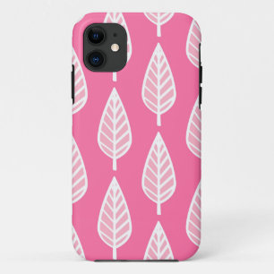 Buchenblattmuster - Rosa und weiß, blütig Case-Mate iPhone Hülle