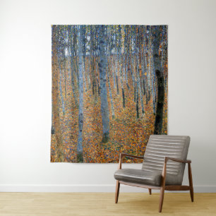 Buchenhain I Gustav Klimt Wandteppich